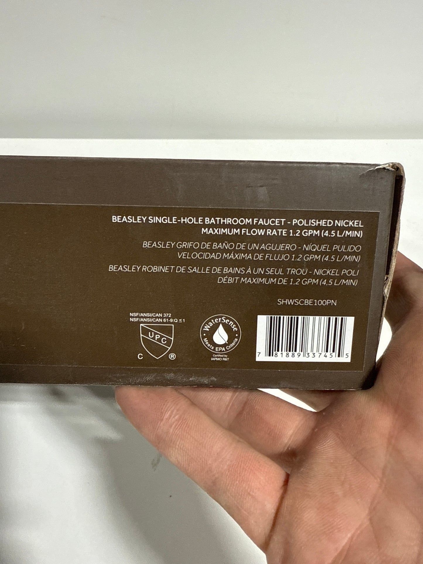 Beasley Single Handle Mid Arc Single Hole Bathroom Faucet with Spot Resistant in Polished Nickel - *Plumbing