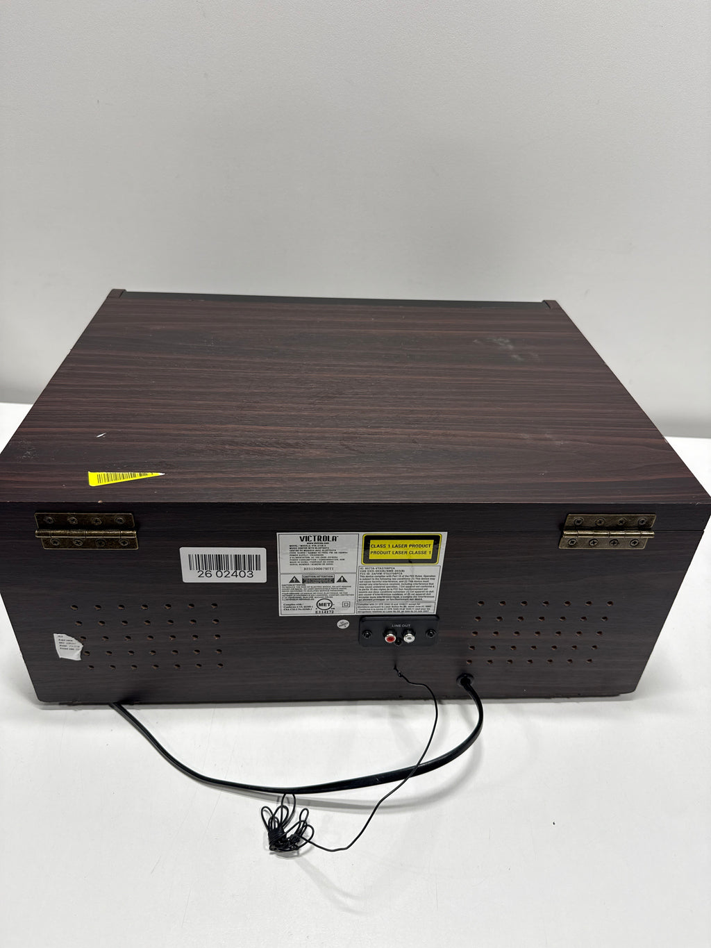 See Desc Scratch Victrola - Empire Bluetooth 6-in-1 Record Player - Gold/Brown/Black