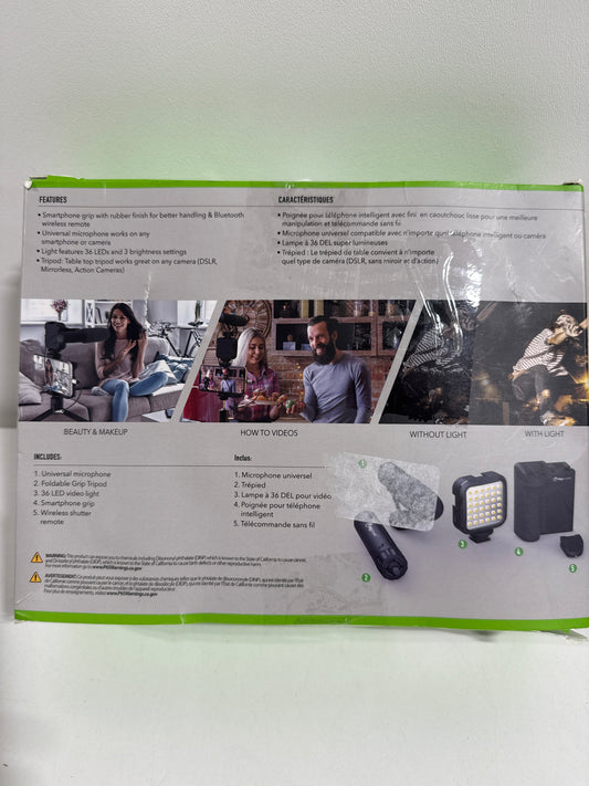 Digipower - Follow ME Vlogging Kit for Phones and Cameras