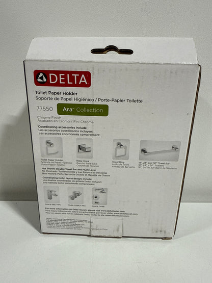 Delta 77550 Ara Wall Mounted Single Hook Tissue Holder Chrome