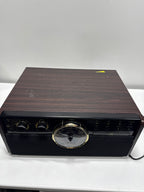 See Desc Scratch Victrola - Empire Bluetooth 6-in-1 Record Player - Gold/Brown/Black