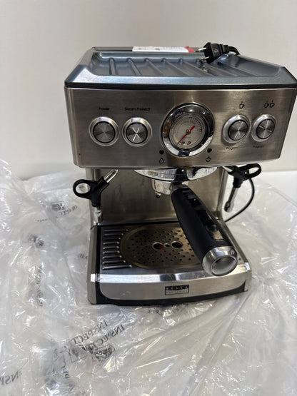 Used Bella Pro Series - Espresso Machine with 19 bars of pressure - Stainless Steel