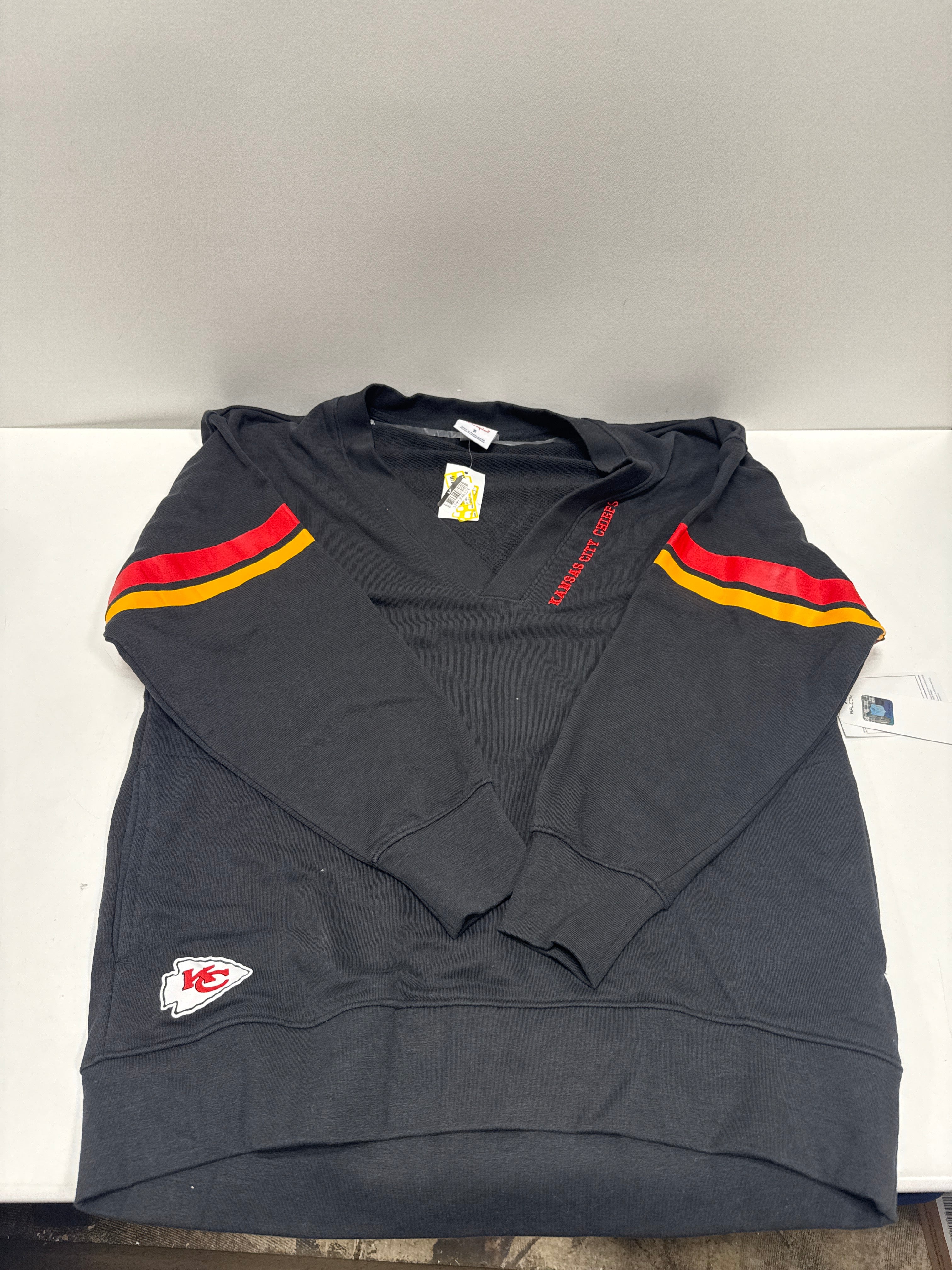 NFL Kansas City Chiefs Women's Dark Champion V-Neck Tunic