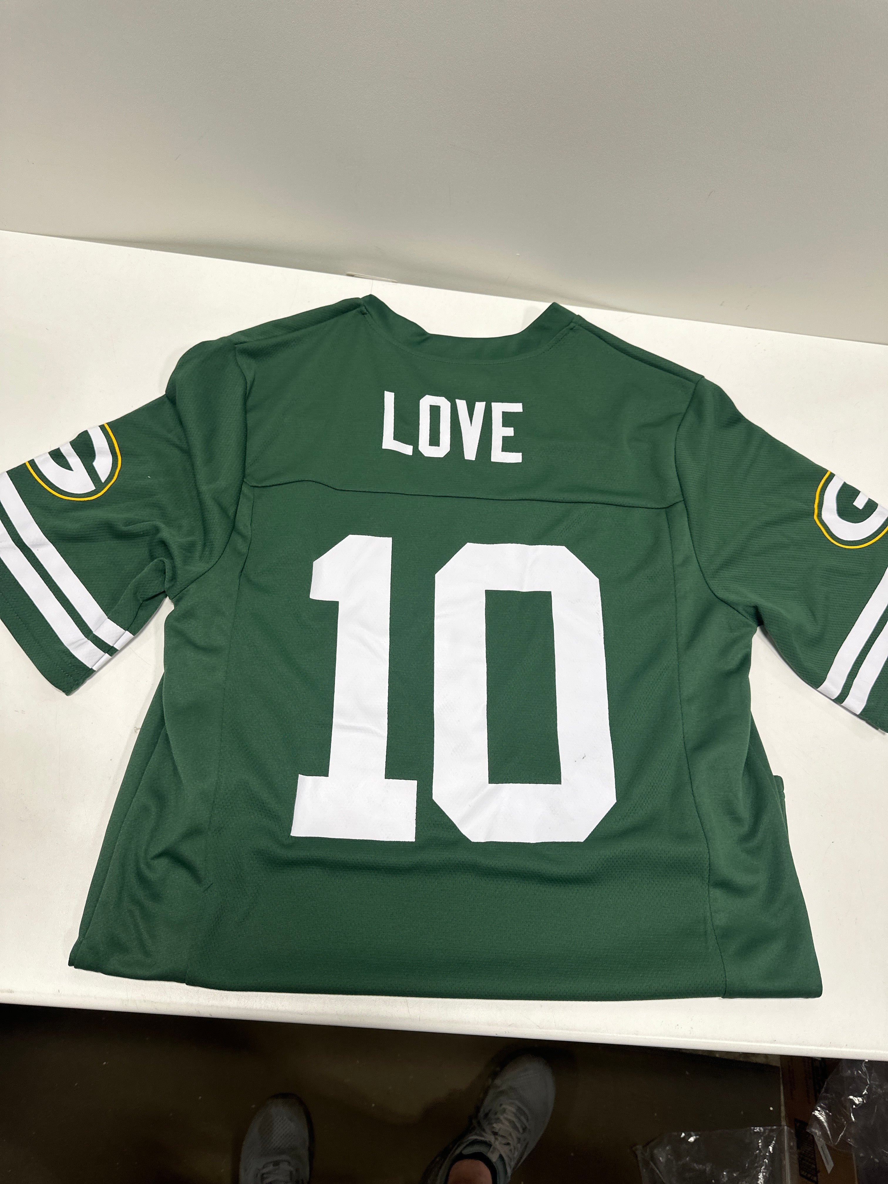 NFL Green Bay Packers Men's Short Sleeve Love 10 Jersey - S
