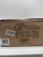 Z-Lite Lauren 22 Inch 3 Light Bath Vanity Light Lauren - 819-3V-BN - Transitional