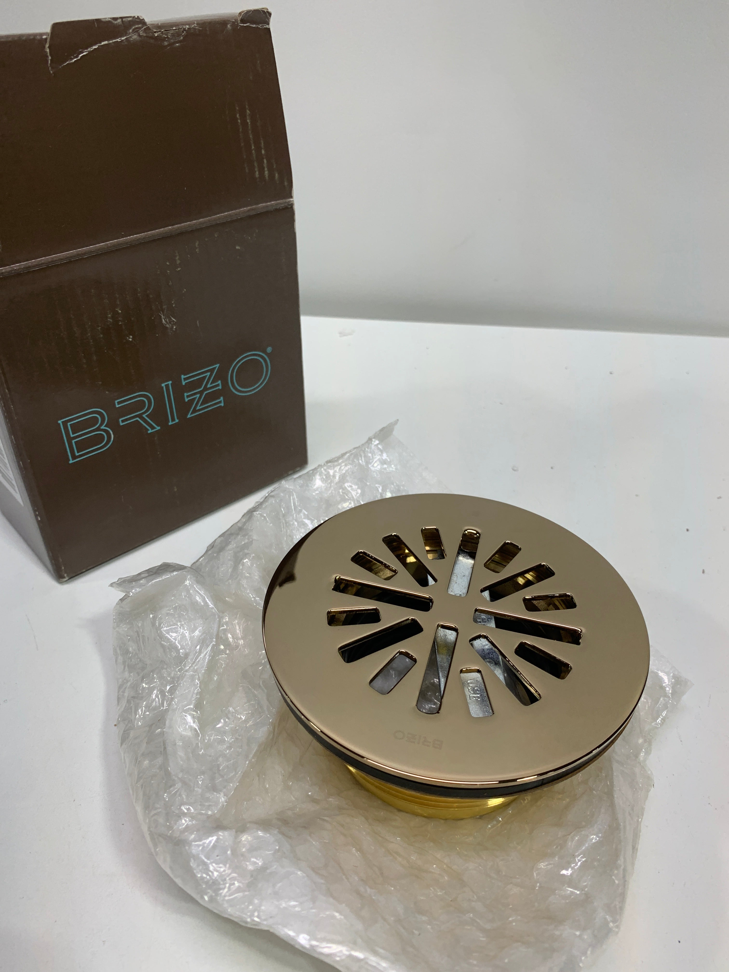 Brizo Kitchen Sink Flange and Strainer Champagne Bronze - *Plumbing