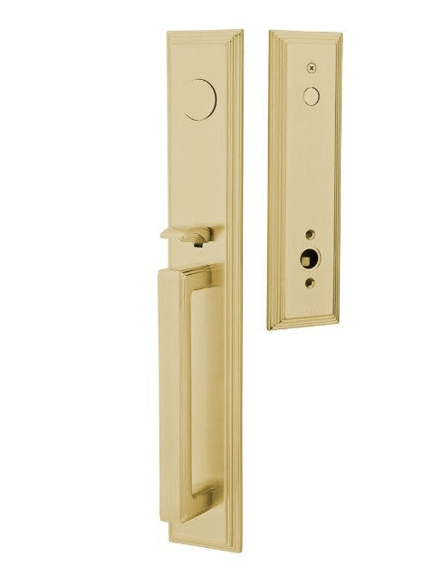 Emtek Melrose Dummy Handleset from the Brass Modern Collection 4202US4