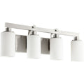Quorum International 5207-4 Lancaster 4 Light 27-1/2’’ Wide Bathroom Vanity Light Satin Nickel - *Lighting & Electrical