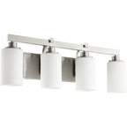 Quorum International 5207-4 Lancaster 4 Light 27-1/2’’ Wide Bathroom Vanity Light Satin Nickel - *Lighting & Electrical