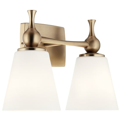 No Glass Kichler Lighting - Cosabella - 2 Light Bath Vanity in Soft Contemporary