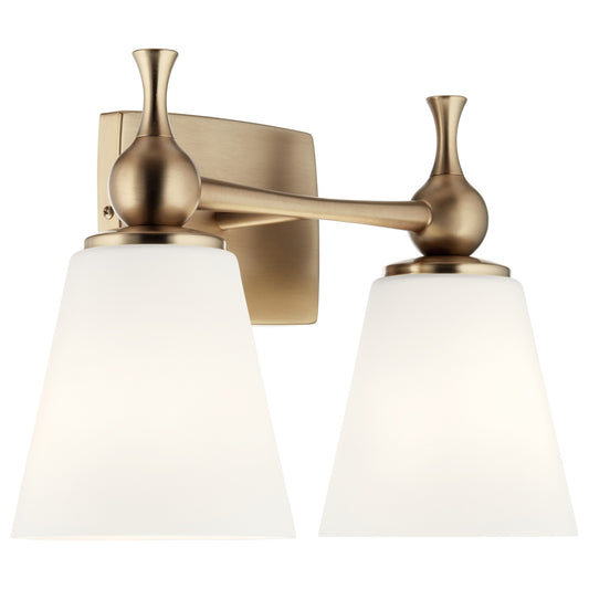 No Glass Kichler Lighting - Cosabella - 2 Light Bath Vanity in Soft Contemporary