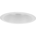 Progress Lighting P806006 6" Baffle Recessed Trim Satin White Recessed Lights Recessed Trims