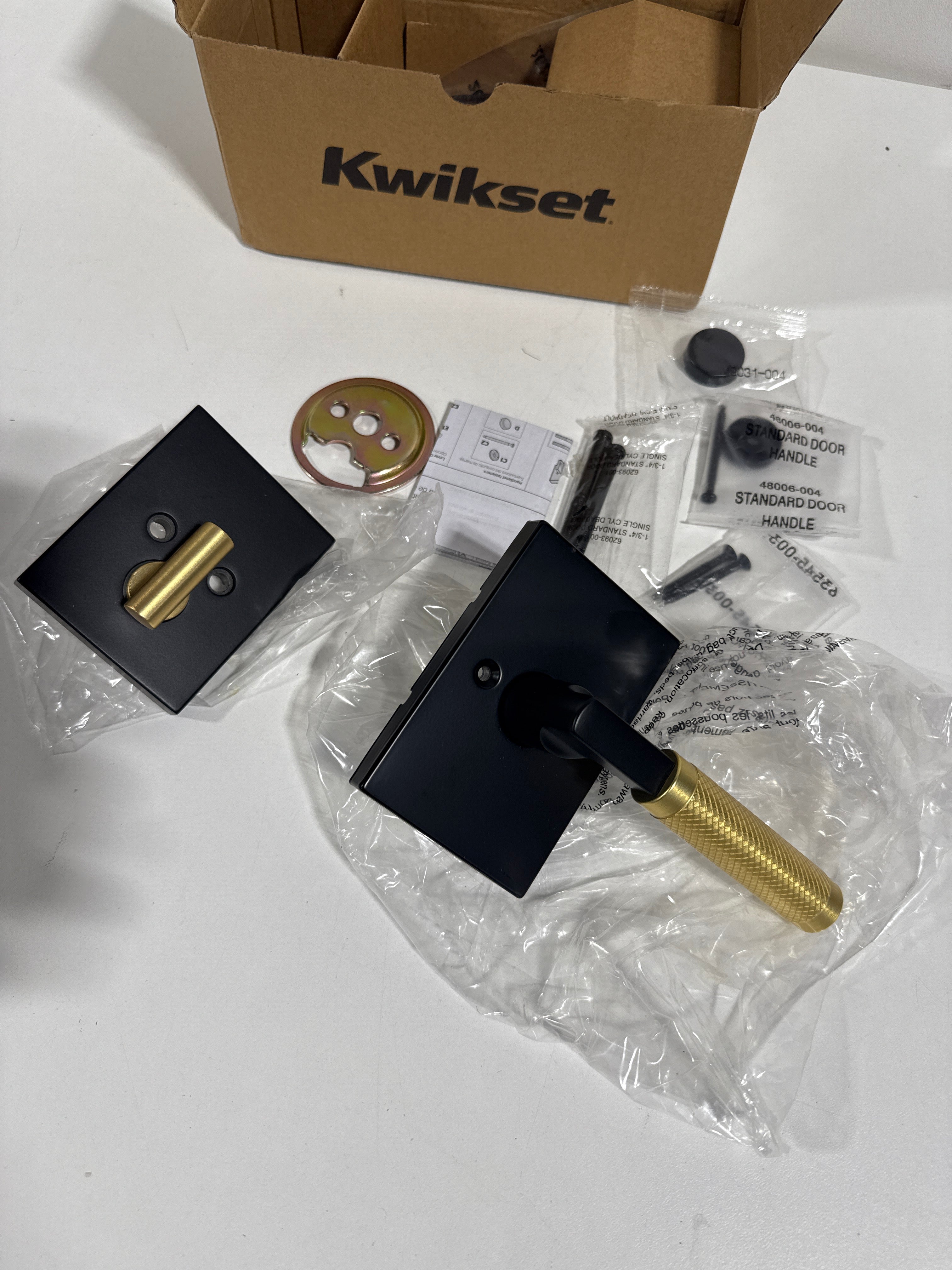 Kwikset 971Pvlrct Prava Lever Keyed Entry Interior Pack - Black - *Tools Hardware & Misc