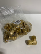 Lot of 19 DK Lok DL 1/2’’ Tube OD Brass Union 90 Elbow Double Ferrule - *Plumbing