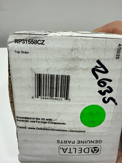 Delta Tub Drain in Champagne Bronze RP31558CZ