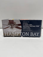 3-Light Brushed Nickel Ceiling Fan Shades LED Light Kit