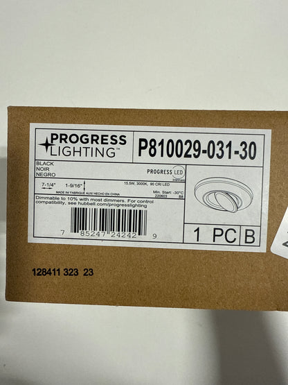 Progress Lighting Intrinsic - 15.5W 1 LED Adjustable Eyeball Flush Mount in Contemporary Style-1.546 Inches Tall and 7.25 Inches Wide