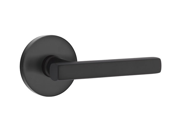 Emtek 5059FRLUS19 Dummy Pair. Disk Rosette. Freestone Lever. Flat Black - *Tools Hardware & Misc