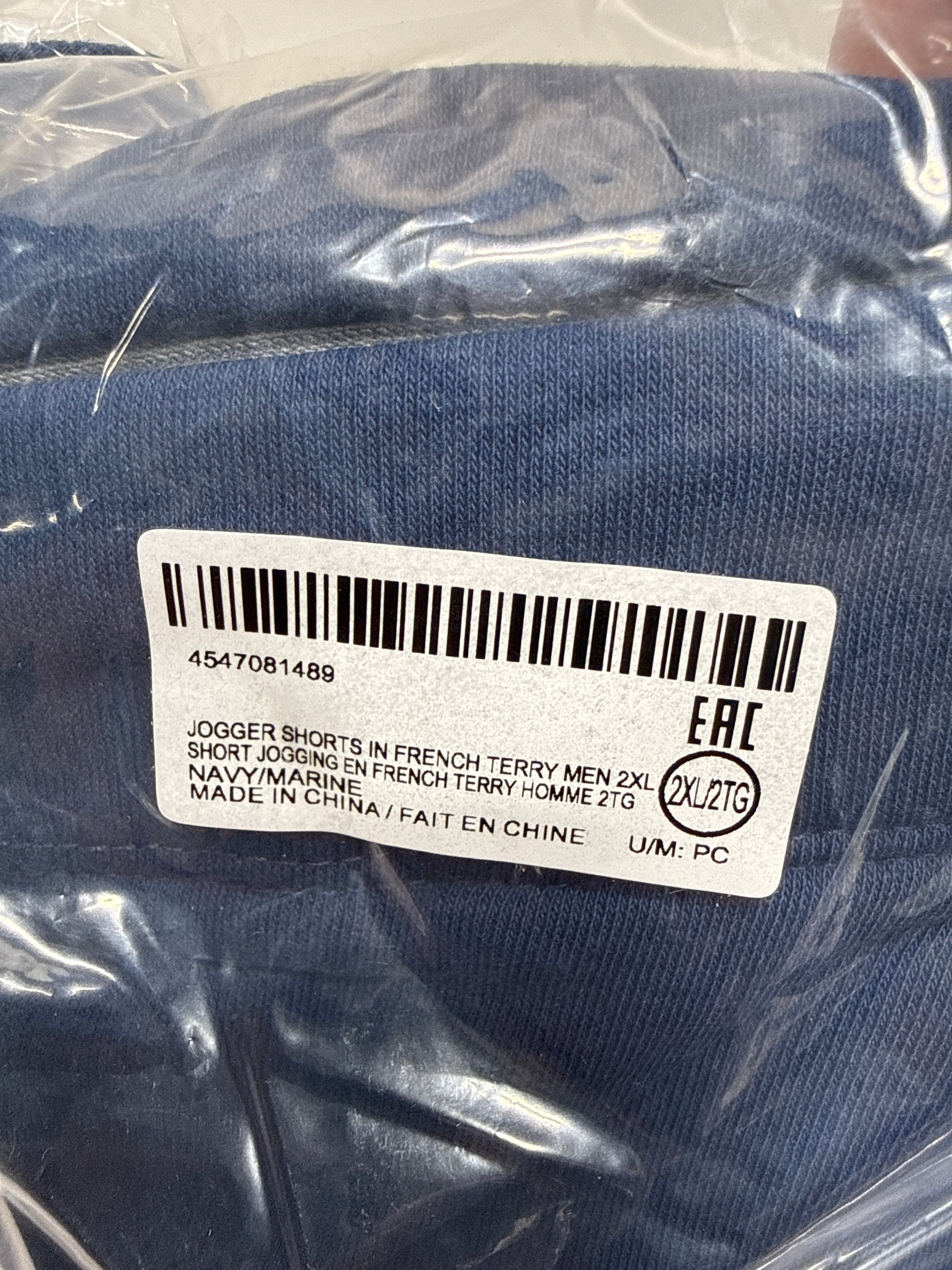 Ski-Doo Men's French Terry Jogger Shorts Dark Blue 2XL