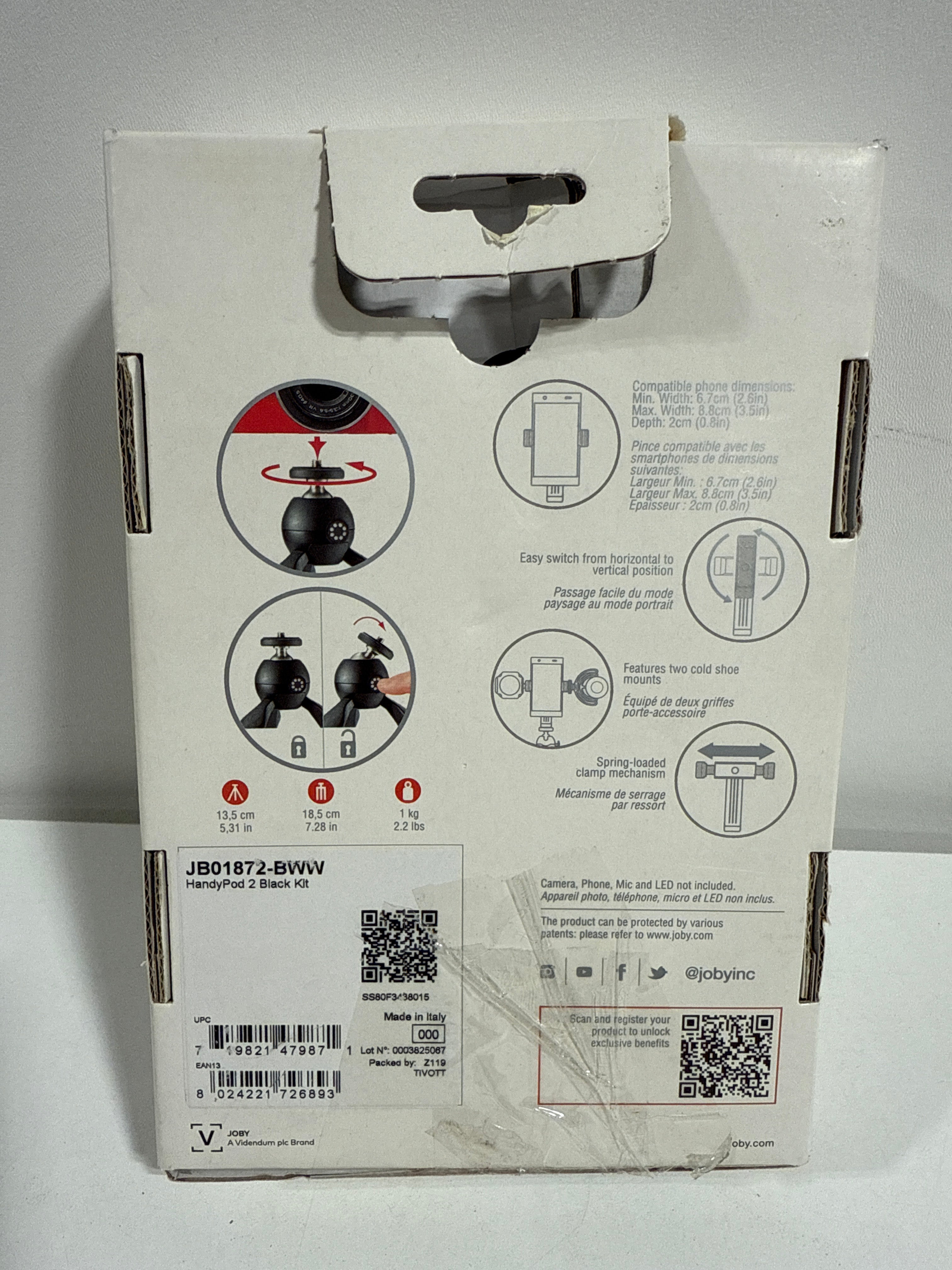 JOBY - HandyPod 2 Kit - Black - *Cameras Camcorders & Drones