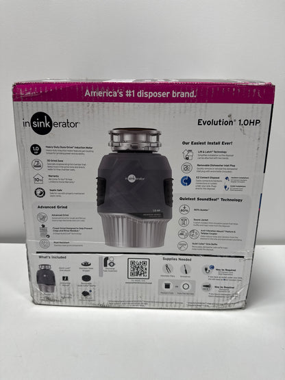 InSinkErator Evolution 1HP 1 HP Garbage Disposal Advanced Series EZ Connect Continuous Feed Food Waste Disposer
