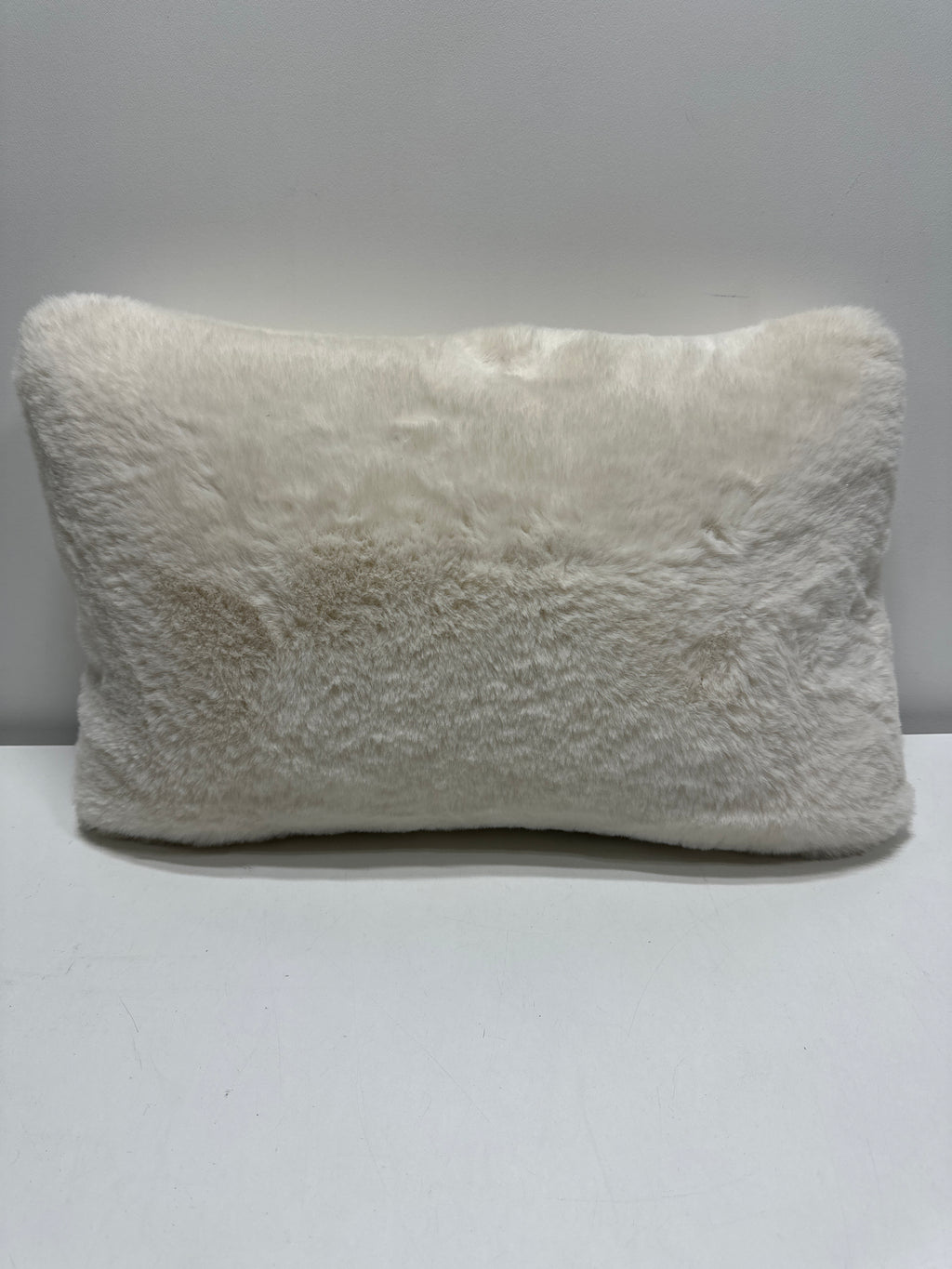Faux Fur Throw Pillow Ivory - Threshold