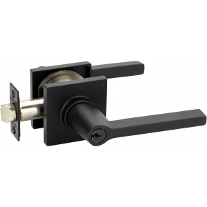 Emtek Helios Keyed Lever with Square Rosette 5122HLORHUS19