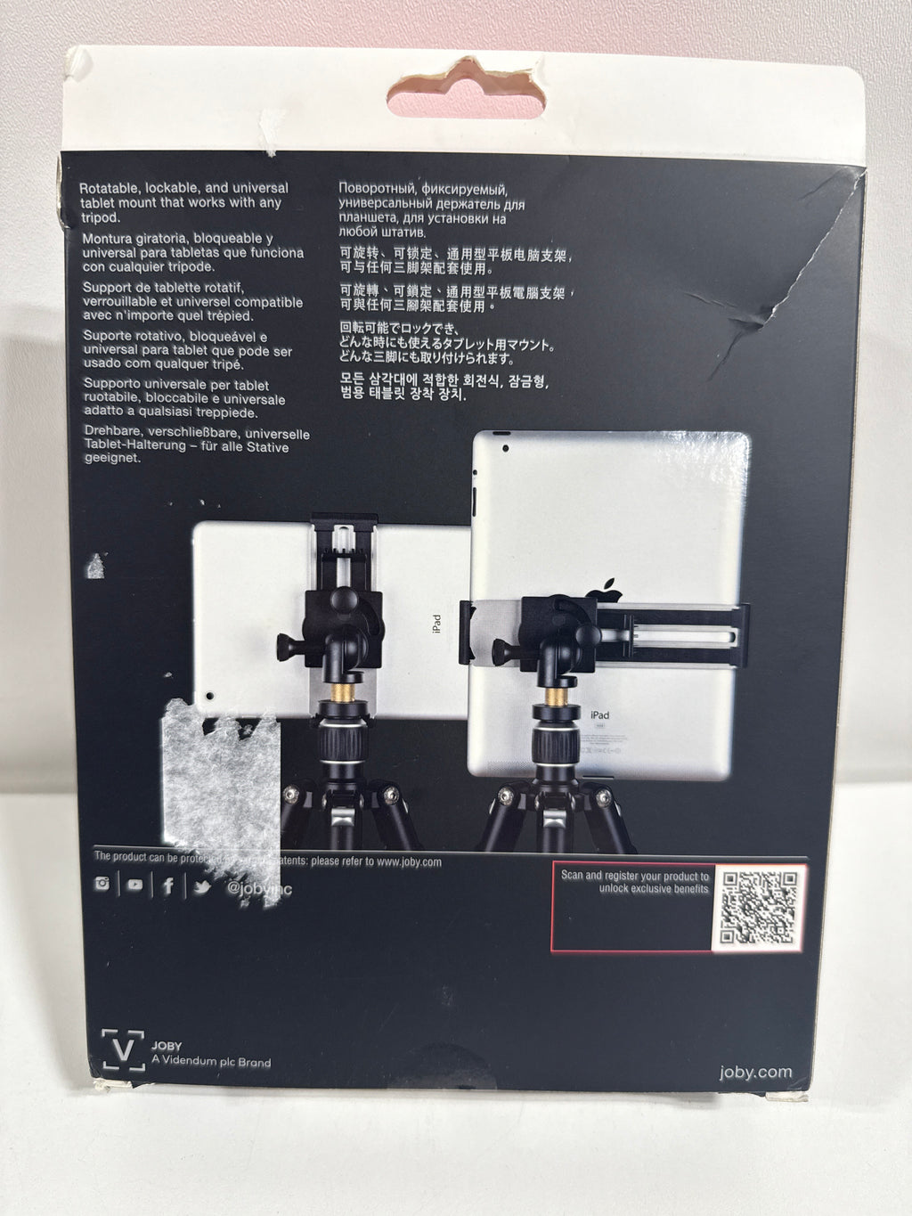 JOBY - GripTight PRO Tablet Mount - Black - *Cameras Camcorders & Drones