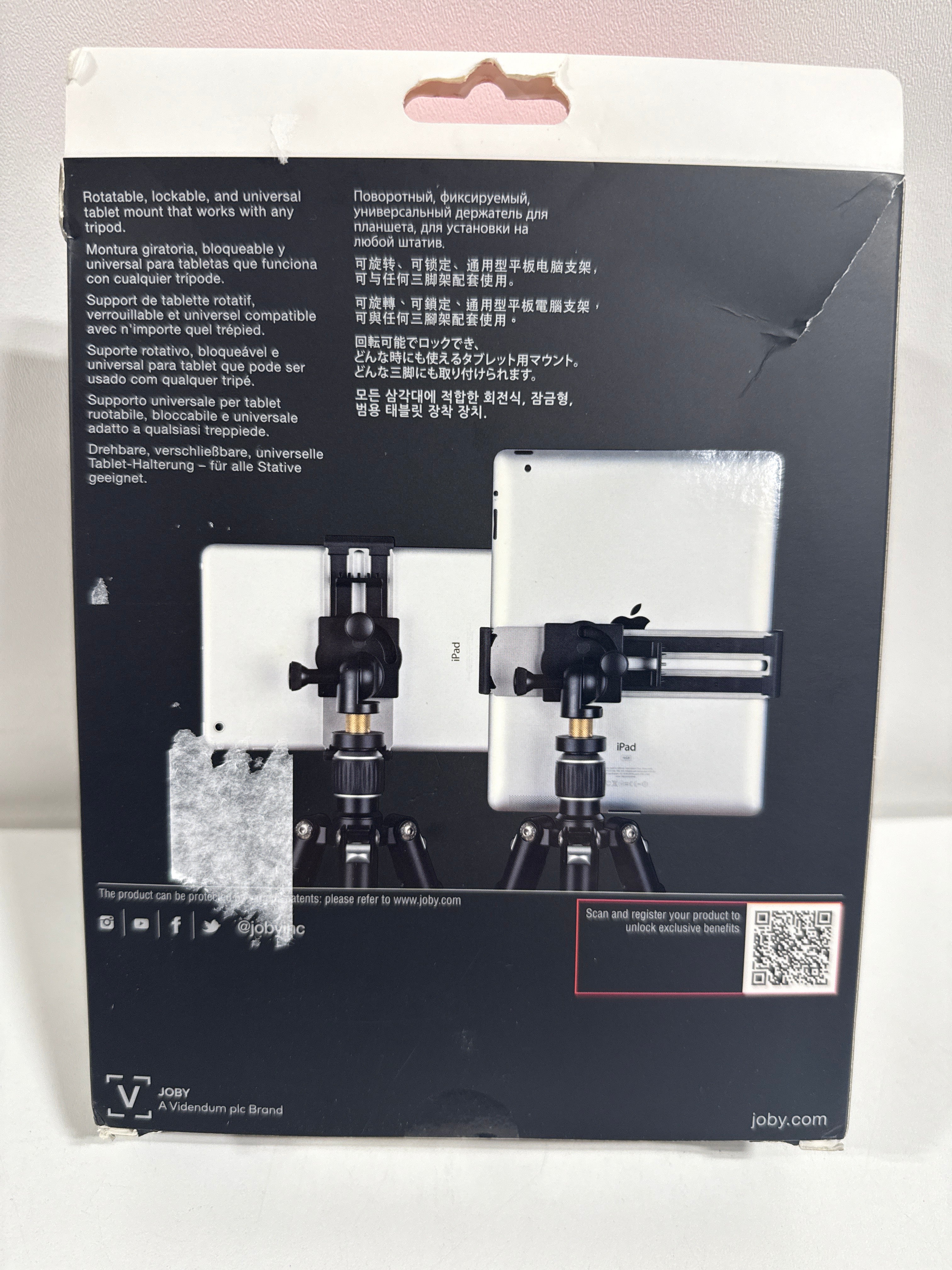 JOBY - GripTight PRO Tablet Mount - Black - *Cameras Camcorders & Drones