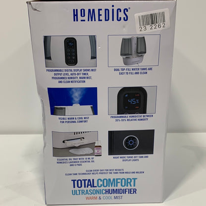 HoMedics Total Comfort Ultrasonic Humidifier Warm & Coo