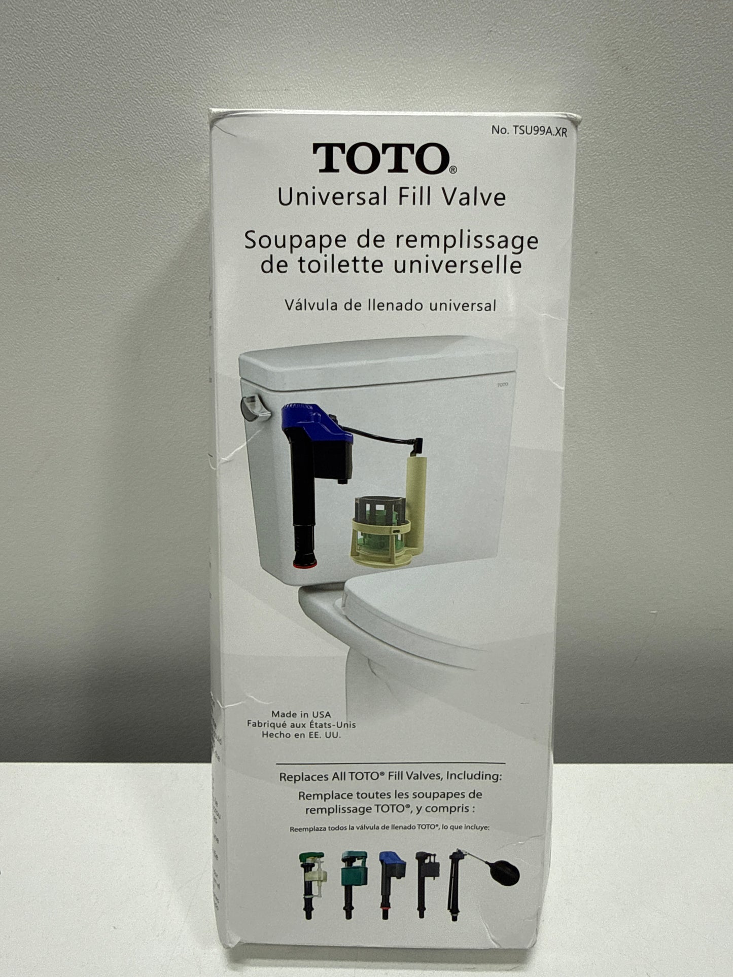 TOTO Adjustable Replacement Fill Valve Assembly for Toilet Tanks - TSU99A. XR