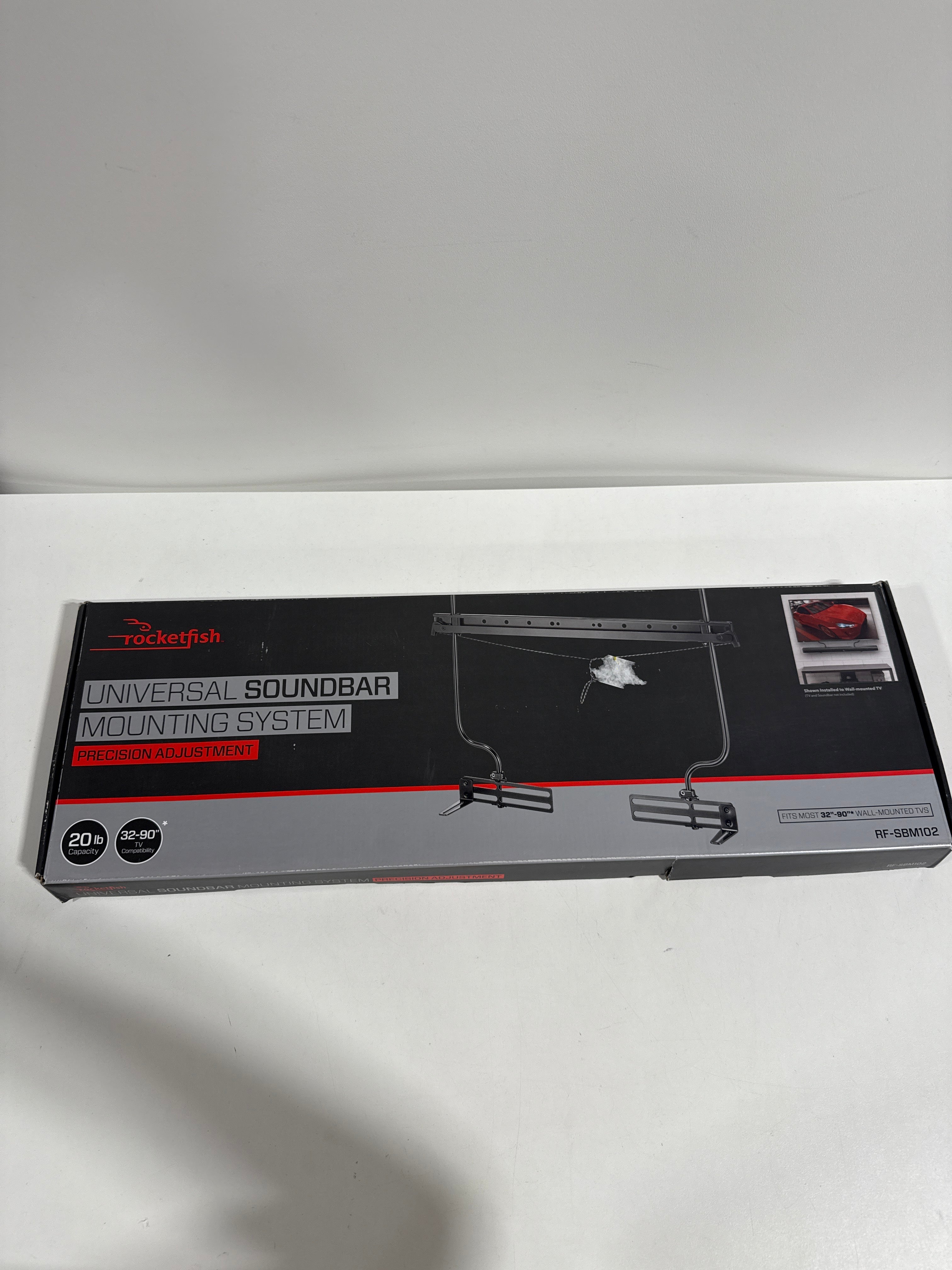 Rocketfish - Universal Soundbar Mounting System - Black - *TV & Home Theater