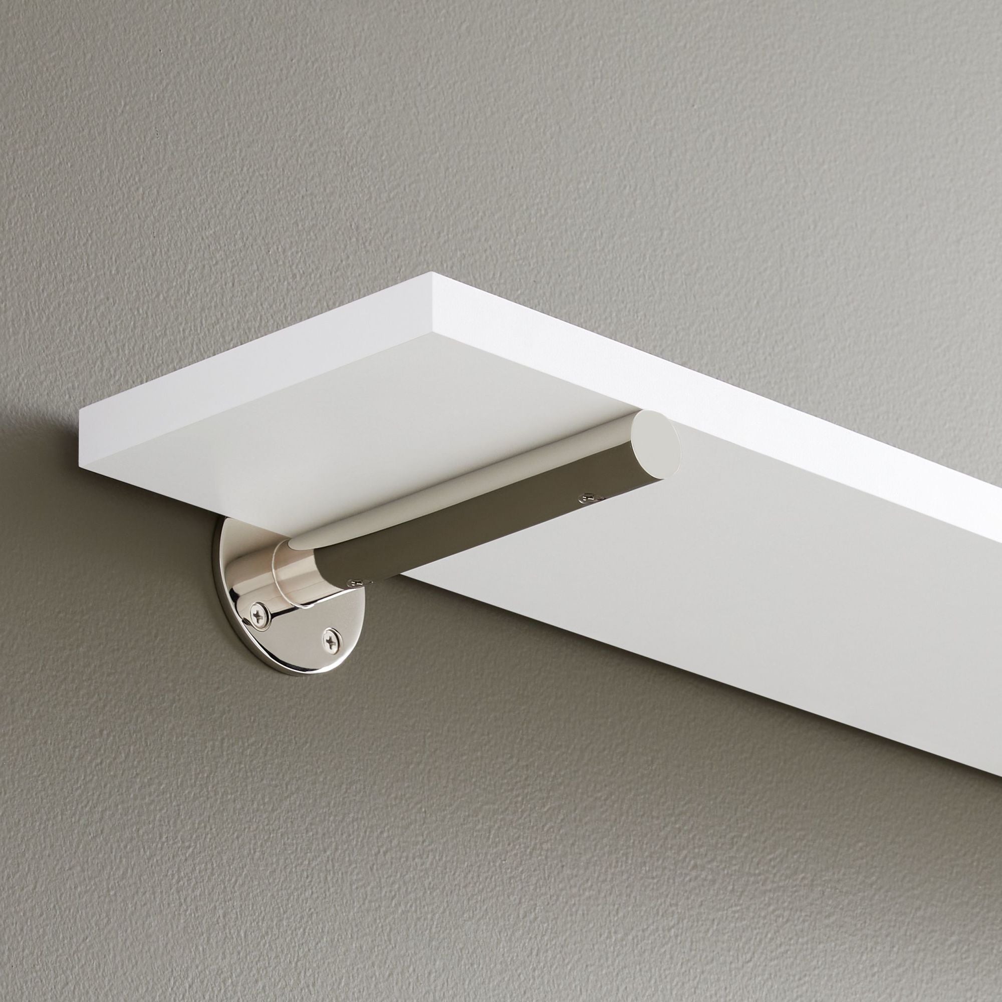 Signature Hardware 953637-B-6 Wellston 6-1/4’’ Brass Shelf Bracket Polished Nickel - *Tools Hardware & Misc