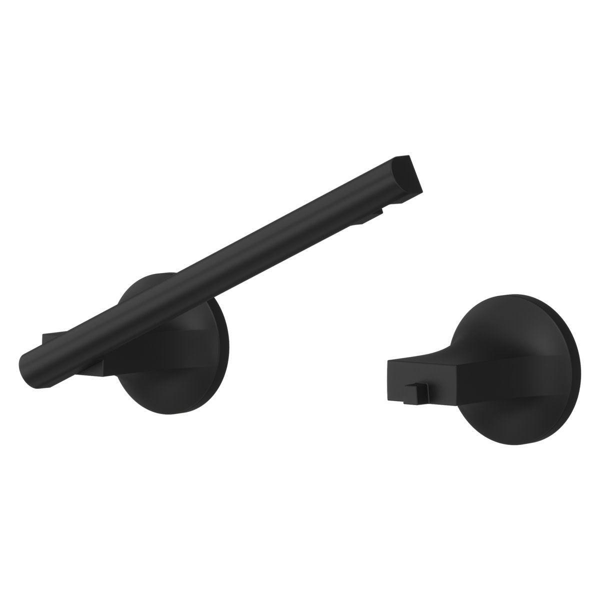 Pfister BPH-PFM0 Pfirst Modern Wall Mounted Pivoting Toilet Paper Holder Matte Black