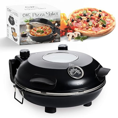 Cook With Color Electric Indoor Pizza Oven – Crispy Crust Countertop Pizza Maker Heats up to 800˚F 12 Inch Ceramic