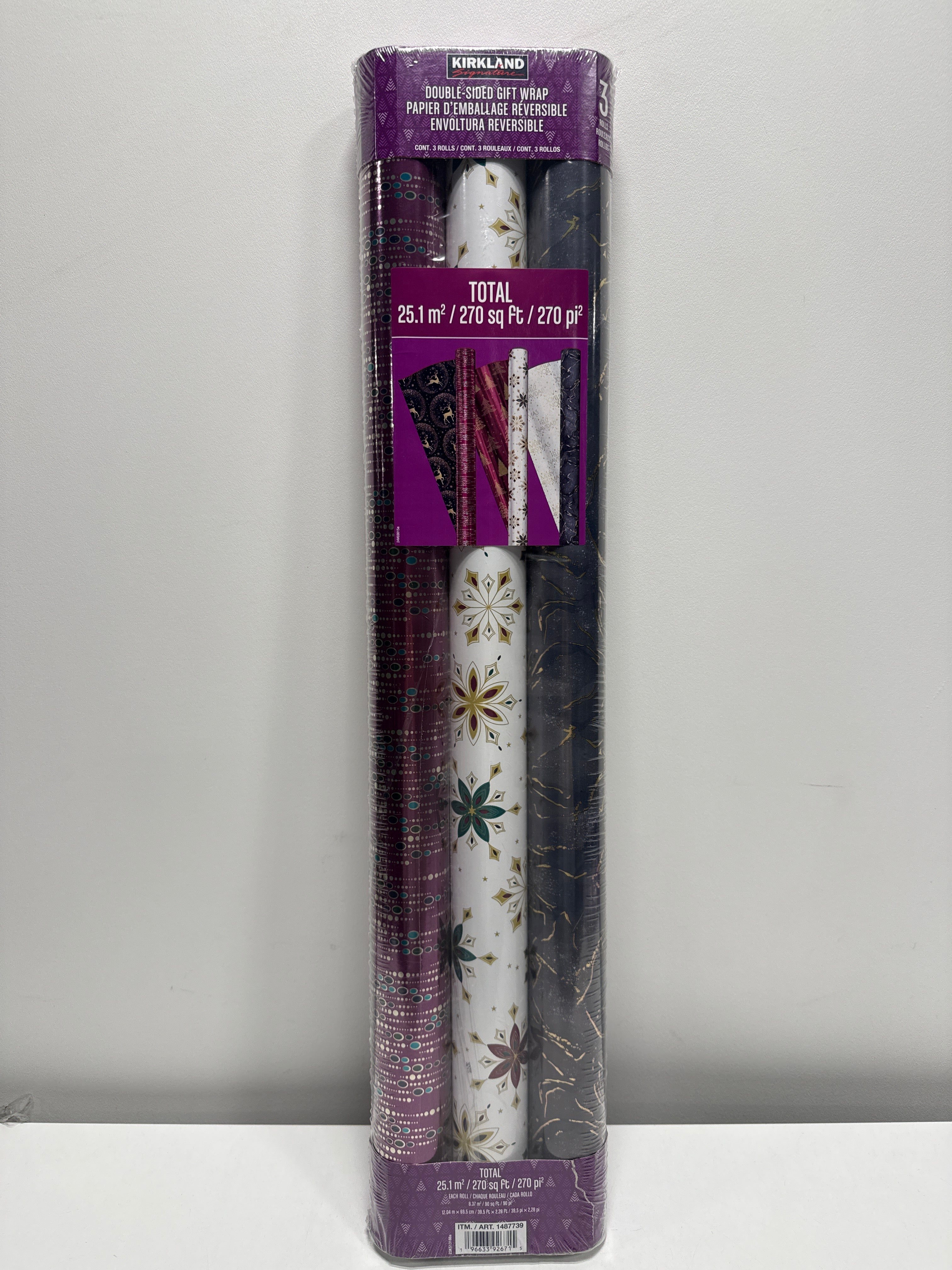 Kirkland Signature Double Sided Wrapping Paper 3-pack - *Christmas & Seasonal