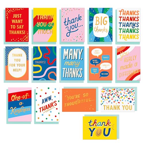 American Greetings Deluxe Boxed Thank You Card Assortment (15-Count)