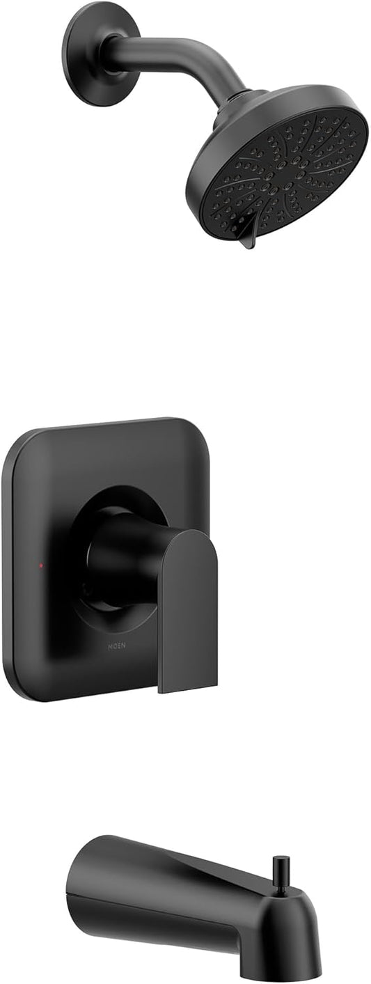 Moen Genta LX Tub and Shower Trim Package with Multi Function Shower Head - Less Valve