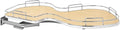 Rev-A-Shelf Maple Solid Bottom Single Shelf 18" Left Opening/Blind Right Corner Cabinets