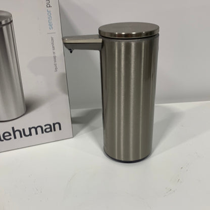 Used Simplehuman 9 Oz. Rechargeable Sensor Soap Pump in Brushed Stainless Steel