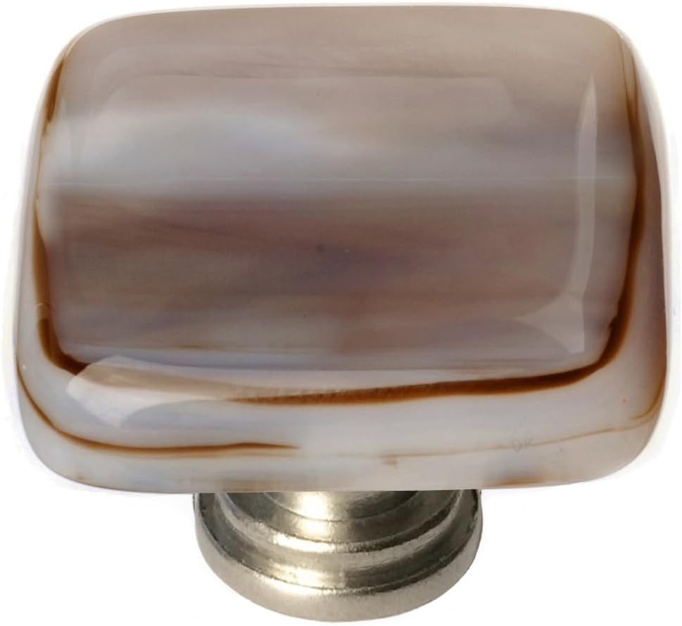 Sietto K-305 Cirrus 1-1/4 Inch Square Cabinet Knob - Satin Nickel