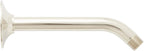 Signature Hardware 449729 8" Standard Wall Mounted Shower Arm and Flange - Polished Nickel