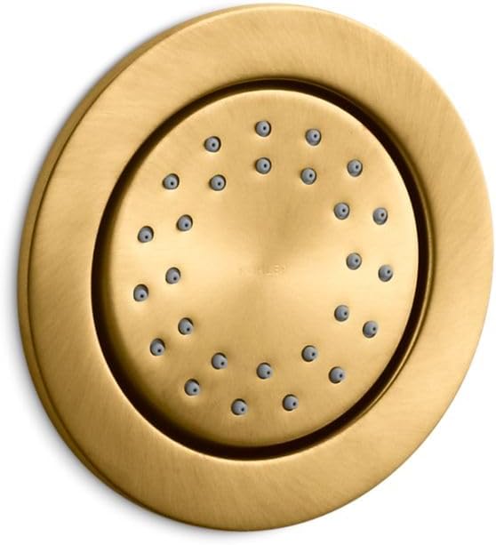 Kohler K8013-AK-2MB WaterTile 2 GPM Round Metal Body Spray with Katalyst Technology Vibrant Brushed Moderne Brass
