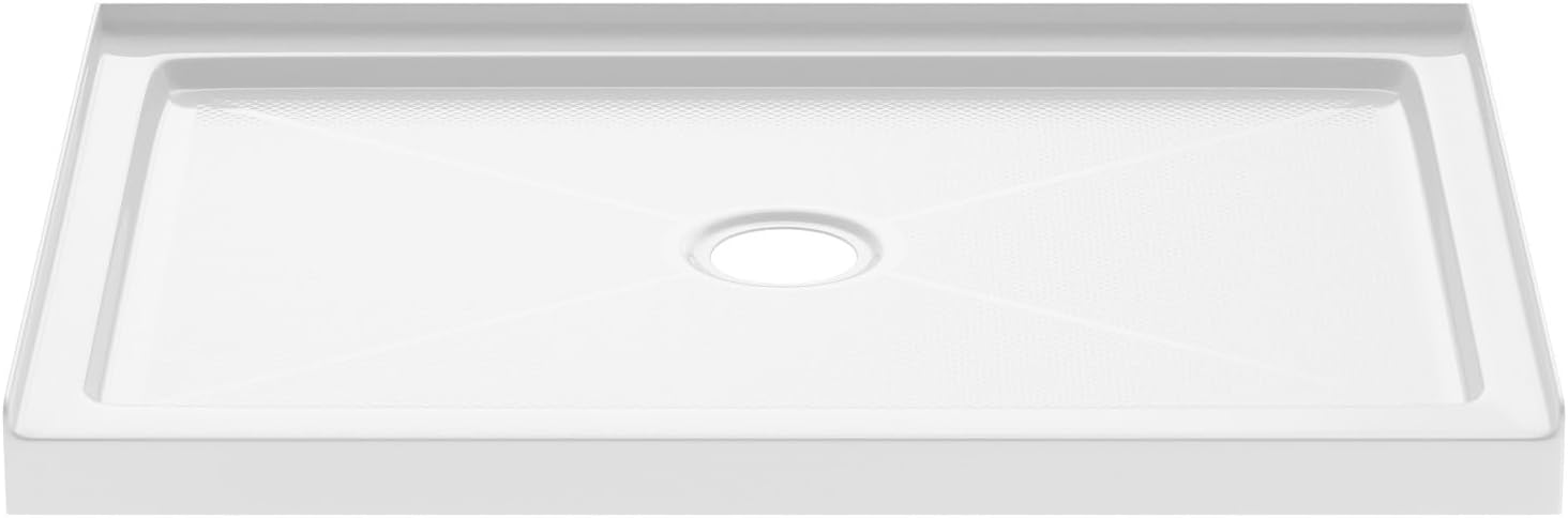 PROFLO PFSBA4836 Hammond 48" x 36" Rectangular Shower Base with Single Threshold and Center Drain - White