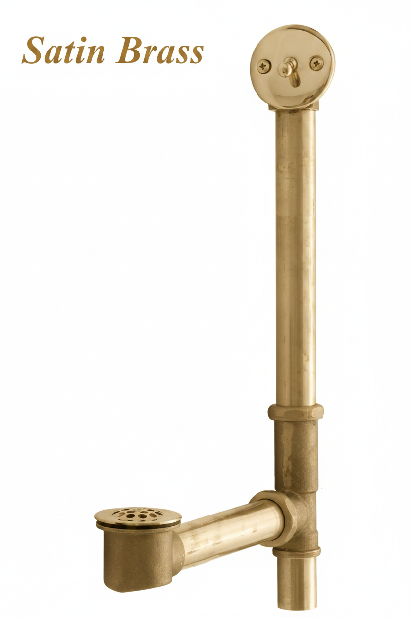 Jaclo 349-SB Trip Lever Tub Waste, Satin Brass