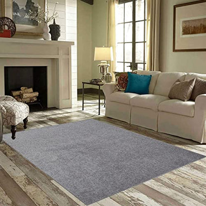 Bright House Solid Color Area Rug Grey - 5' X 7' (a-DC4-GREY-5x7)