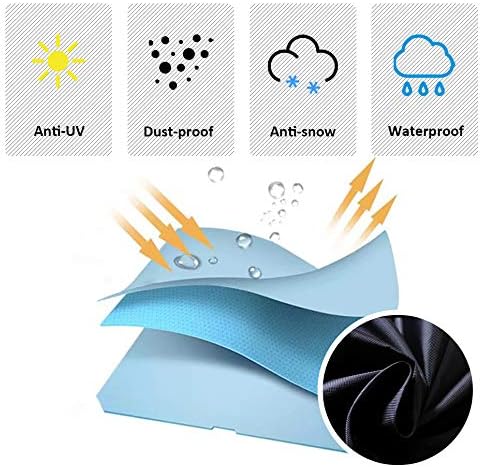 Waterproof ATV Cover Mayhour Heavy Duty Outdoor Storage Windproof Dust Snow Rip Resistant 4 Wheeler ATV Protection All Weather for Polaris Sportsman Yamaha Honda Kawasaki Extra Large