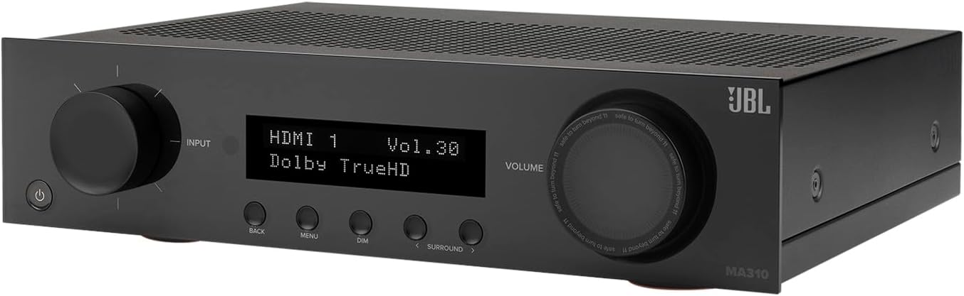 JBL MA310 5.2 Channel (60 Watt x 5) 4K AV Receiver (Black)