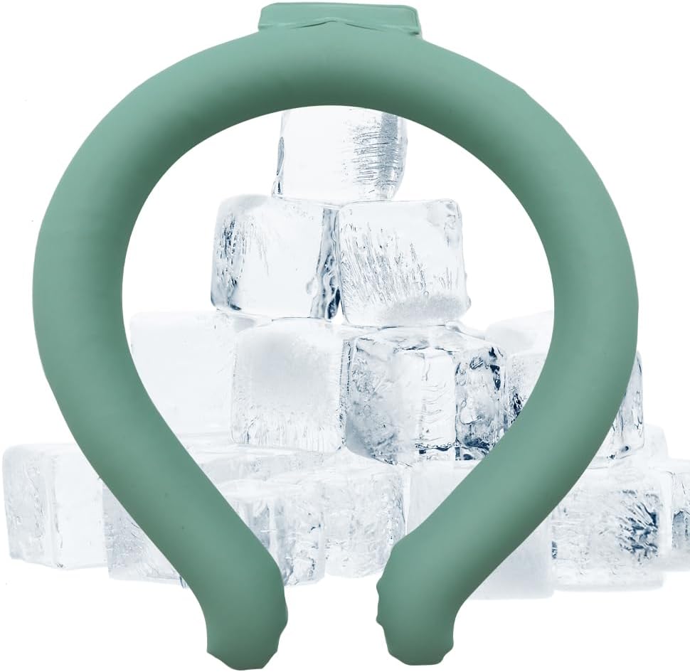 2 - HI FINE CARE Neck Cooling Tube Neck Cooler Ring Neck Cold Pack Reusable Neck Cooler Heat Cooling Collar Summer Heat