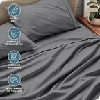 Bare Home RV Bunk Sheet Set - 1800 Ultra-Soft Microfiber RV Bunk Bed Sheets - Double Brushed - Deep Pockets - Easy Fit - 3 Piece Set